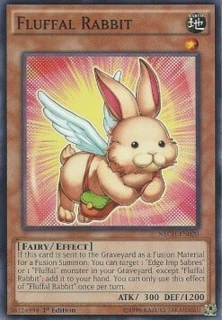 Fluffal Rabbit Card Front