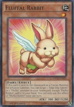Fluffal Rabbit Card Front
