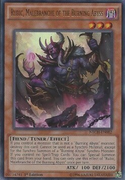 Rubic, Malebranche of the Burning Abyss Card Front