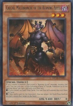 Calcab, Malebranche of the Burning Abyss Card Front