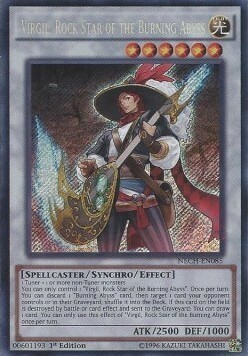 Virgil, Rock Star of the Burning Abyss Card Front