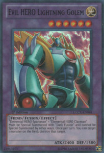 Evil Hero Lightning Golem Card Front