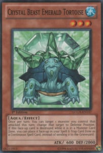 Crystal Beast Emerald Tortoise Card Front