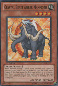 Crystal Beast Amber Mammoth Card Front