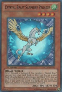 Crystal Beast Sapphire Pegasus Card Front