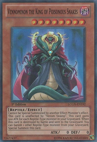 Vennominon the King of Poisonous Snakes Card Front