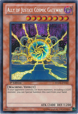 Ally of Justice Cosmic Gateway Card Front