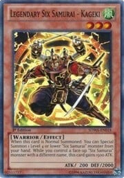 Legendary Six Samurai - Kageki · Super Rare 018