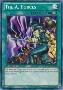 The A. Forces Card Front