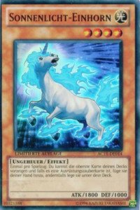 Unicorno Luce Solare Card Front