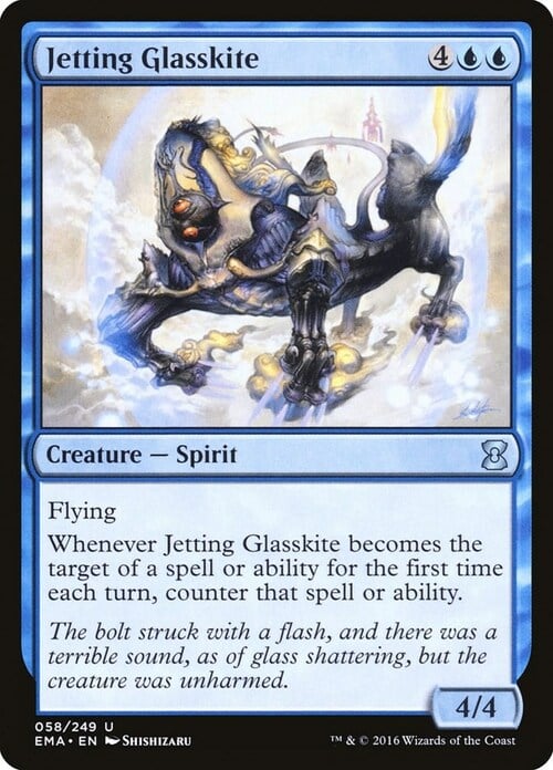 Jetting Glasskite Card Front