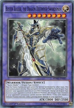 Buster Blader, the Dragon Destroyer Swordsman Card Front