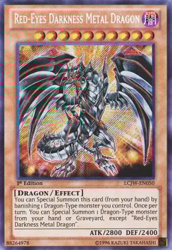 Red-Eyes Darkness Metal Dragon Card Front