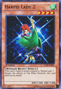 Harpie Lady 2 Card Front