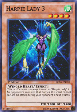 Harpie Lady 3 Card Front