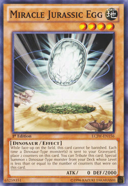 Miracle Jurassic Egg Card Front