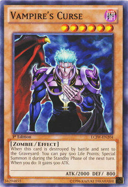 Maledizione del Vampiro Card Front