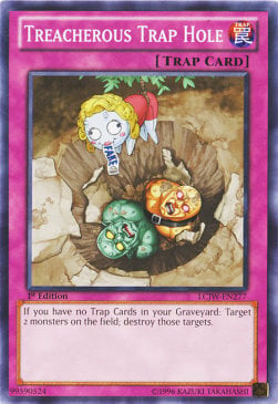 Treacherous Trap Hole Card Front