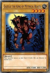Gazelle the King of Mythical Beasts Card Front