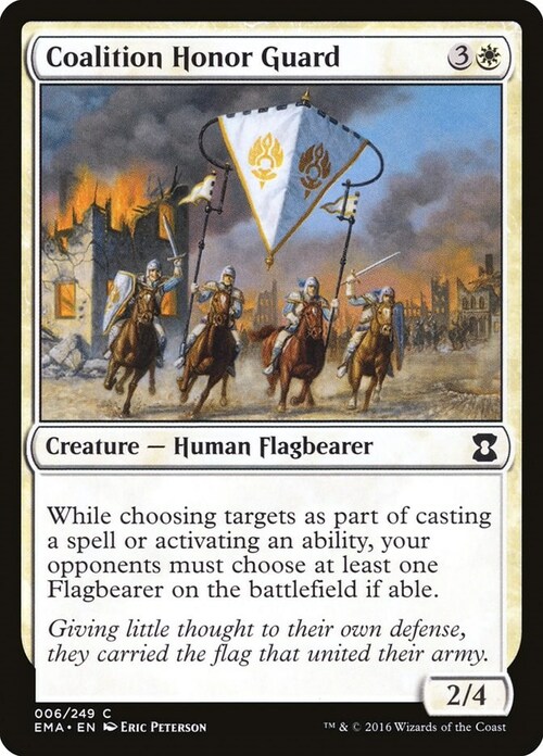 Coalition Honor Guard Card Front