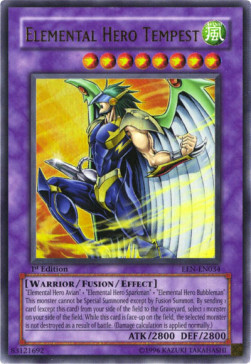 Elemental Hero Tempest Card Front