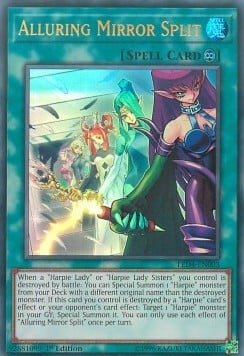 Alluring Mirror Split Card Front