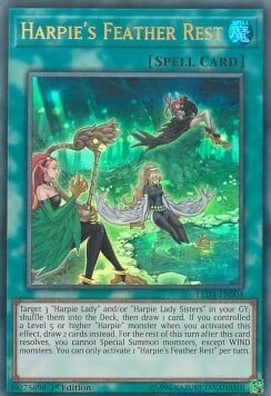 Harpie's Feather Rest Card Front