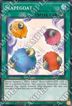 yugioh scapegoat deck Yu-Gi-Oh! - Starter - Joey The tokens cannot be used as a Tribute for a Tribute Summon. Goat Control Deck Thousand Eyes