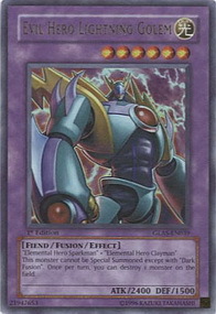 Evil Hero Lightning Golem Card Front