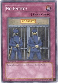 No Entry!! Card Front