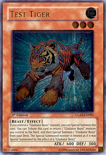 Test Tiger Card Front