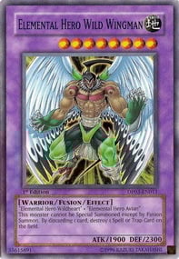 Elemental Hero Wild Wingman Card Front