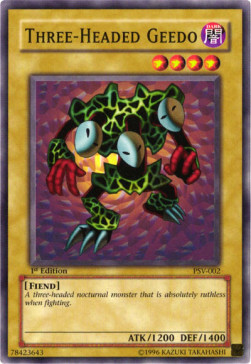 Three-Headed Geedo Card Front