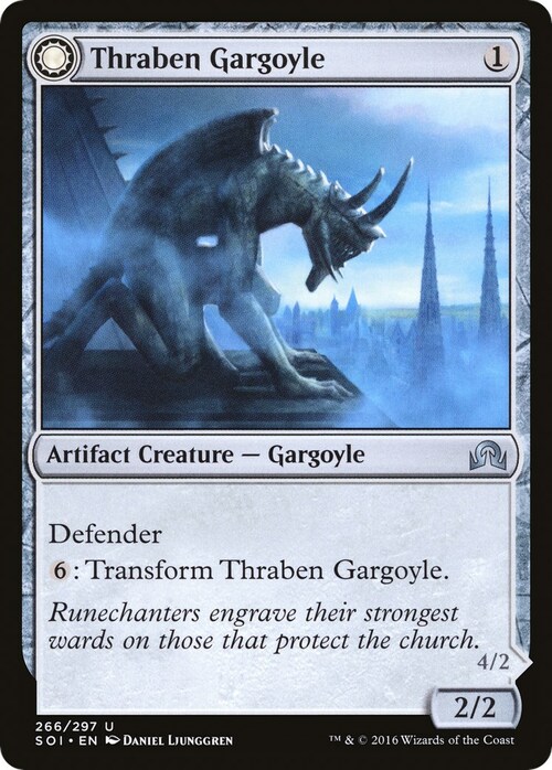 Thraben Gargoyle // Stonewing Antagonizer Card Front