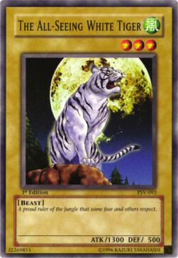 The All-Seeing White Tiger Card Front
