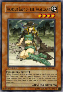 Warrior Lady of the Wasteland Card Front