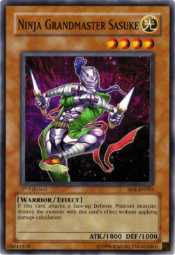 Sasuke Maestro Ninja Card Front