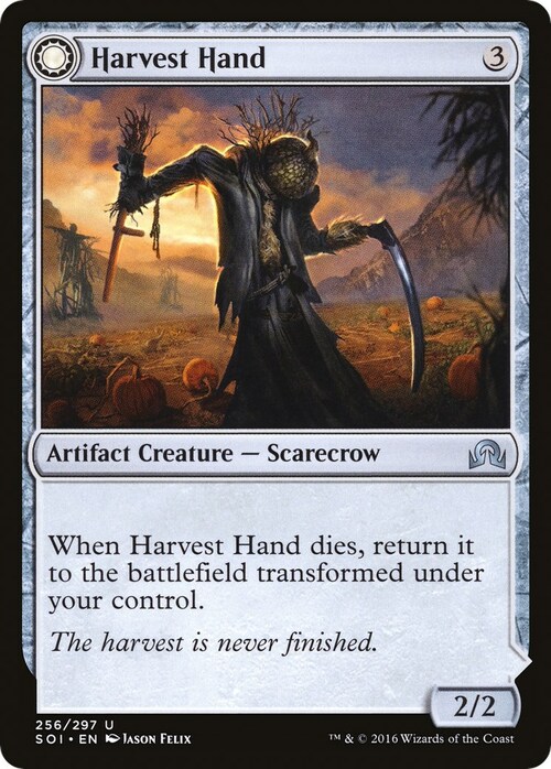 Harvest Hand // Scrounged Scythe Card Front