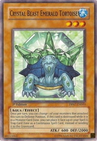 Bestia Cristallo Tartaruga Smeraldo Card Front