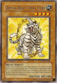 Crystal Beast Topaz Tiger Card Front