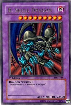 Black Skull Dragon Card Front
