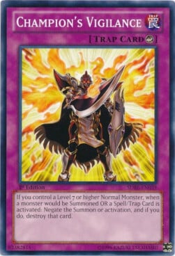 Champion's Vigilance Card Front
