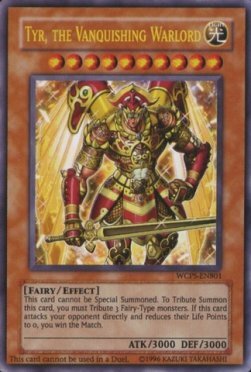 Tyr, il Conquistatore Signore della Guerra Card Front