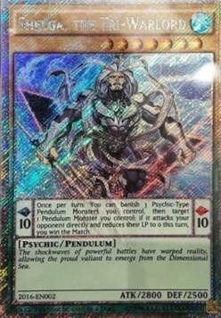 Shelga, the Tri-Warlord Card Front