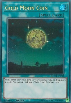 Gold Moon Coin Card Front