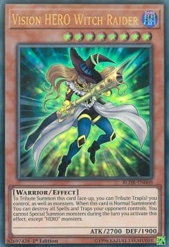 Vision HERO Witch Raider Card Front