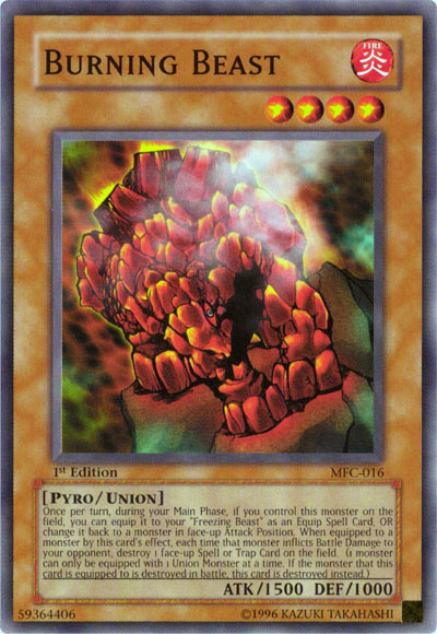 Burning Beast Card Front