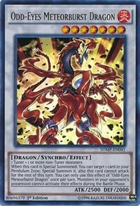 Odd-Eyes Meteorburst Dragon Card Front