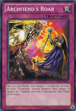 Archfiend's Roar Card Front