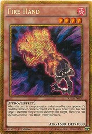 Fire Hand · Gold Secret Rare 022